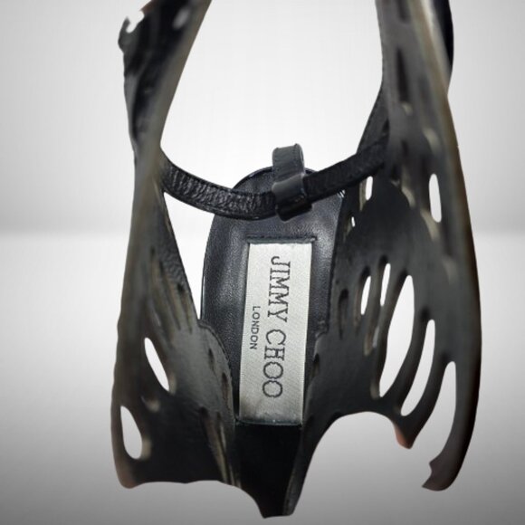 Jimmy Choo Patent Leather Gladiator Sandals Size: 37 - New - Picture 6 of 14